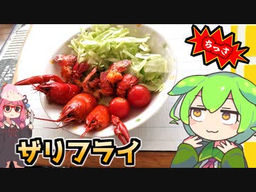 【ちっさ】阿寒湖のザリガニをフライにして食べたら小さいけど美味かった【ずんだもんの食レポ】