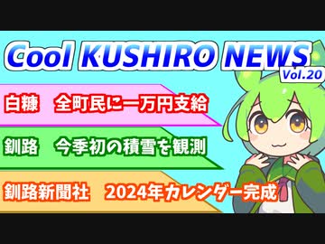 Cool　KUSHIRO　NEWS　Vo.20【VOICEVOX解説・VOICEROID解説】