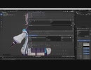 [MMD講座] マテリアルの表示・非表示モーフの作成 [Blender 3.6]