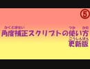 【AviUtlスクリプト】 角度補正スクリプト 更新版
