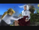 DOA5LR クリスティの腹に攻撃
