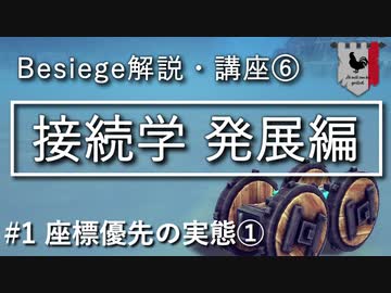 【Besiege】接続学 発展編① ～座標優先の実態①～【Besiege学会2023冬】【ゆっくり解説】
