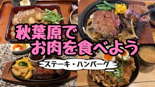 【グルメ・ランチ】秋葉原でお肉を食べよう【ステーキ・焼肉・ハンバーグ】