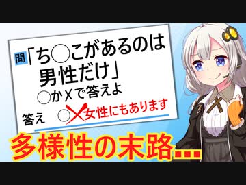 「Q.妊娠できるのは女性だけか」　→◯をつけた生徒、不合格にされてしまう…