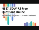 Fortinet Certified Solution Specialist (FCSS) in Network Security NSE7_SDW-7.2 Free Questions Online