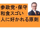 参政党　科学博物館　和食がスゴい理由　人に好かれる6原則　人を動かす　一流の雑談力　街頭演説　福岡　熊本　高井ちとせ　神谷宗幣　松田学　日本保守党　百田尚樹　ベンツ問題　発酵　麹　酒　味噌　醤油