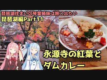 【VOICEROID車載】永源寺の紅葉とダムカレー　琵琶湖住まいの琴葉姉妹は旅に出たい～琵琶湖お散歩編Part11～　