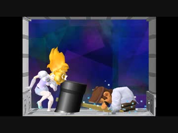 スマブラDX ピーチ姫をハンマーで叩き続ける動画(2回目)