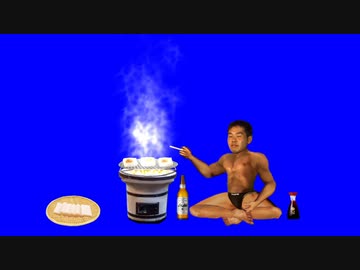 お餅を食べる先輩BB