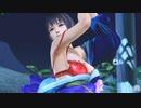 【DOAXVV】 こはる　藍孔雀　着崩れ　超ズームアップ　立ち　腕上げ振り向き　魅了のオイル