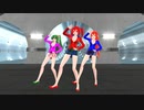 【MMD】黄昏切符【重音テト　波音リツ　櫻花アリス】