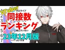 【2023年12月】VTuber同時接続数ランキング【バーチャルユーチューバー】