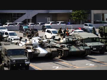 【74式戦車】エンジン始動から姿勢変更【陸上自衛隊】
