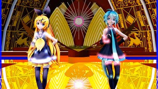 MMD、リン、ミク、計2人、で、奇跡さえも