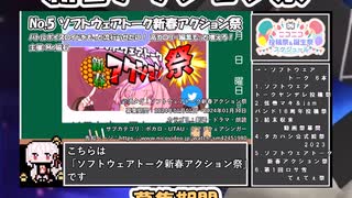 【#ニコニコ投稿祭】5／22『#ソフトウェアトーク新春アクション祭』2024年1月第1週のニコニコ投稿祭&誕生祭スケジュールを知ろう【#COEIROINK解説】#ボイスロイド #ボイロ #劇場