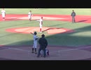 ソフトバンクJr.森 耀平くんランナー進めて金城 彦輝くんの打球　前進守備が上手くいく楽天Jr