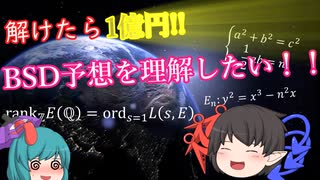 【ゆっくり解説】解けたら1億円!!BSD予想を理解したい！！