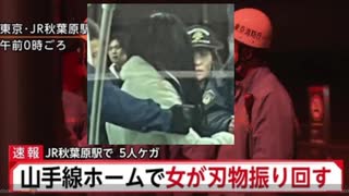 ホモと見る秋葉原駅に出現した女ジョーカー