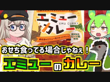 【釧路のずんだもん】おせちもいいけど、エミューのカレーもね【紲星あかり】