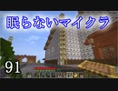【Minecraft】 眠らないマイクラ 091 書庫建設 建物周辺の整備と内装を少しだけ 【声無プレイ】