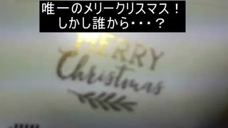 唯一のメリークリスマス！！一体誰からだ？