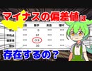 【裏技】マイナスの偏差値をとる方法を教えます【ずんだもん解説・ゆっくり解説】