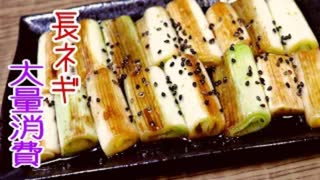 【簡単料理】　長ネギ大量消費！　切って焼くだけでも美味しい！　ビールのおつまみに最高！