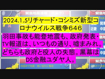 2024.1.5リチャード・コシミズ新型コロナウイルス戦争６４６