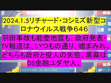 【2024年01月05日 ：「 リチャード・コシミズ『 Internet Lecture 』｟ ニコニコ生放送『 LIVE 』｠｟ 改良版 ｠」】