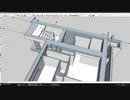 3Dで既存マンション平詳を製作中モデリング 23～25