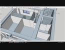 3Dで既存マンション平詳を製作中モデリング 20～22