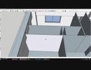 3Dで既存マンション平詳を製作中モデリング 17～19