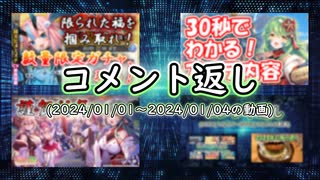 コメント返し～新年開始から数日が経ちましたが調子はどうですかの巻～【ゆっくり茶番】