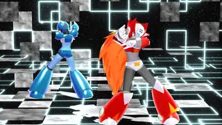 【MMDロックマンX】 ヒアソビ 【MEGAMAN】