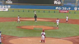 ベイスターズJr.渡部 大和くんライトゴロ ナイスな栁沼 勇俊くん【2023年12月27日 NPBジュニアトーナメント 楽天ジュニア対横浜ジュニア】