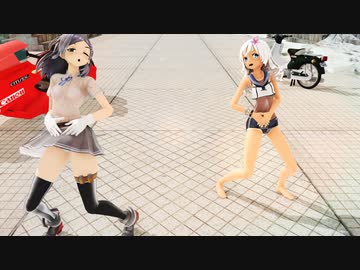 【MMD艦これ】黒潮さんとろーちゃんとで「プロトディスコ/Protodisco」