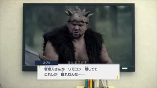 管理人さんが リモコン 隠してて 実写のヤンガスが 徐々に近づいてくる映像しか 観れねんだ…… 　　　∇