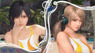 [DOAXVV]なぎさ とエイミーがバタ足スイミングフェス