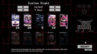 【プレイ動画】Five_Nights_at_Freddy's Sister Location Top Shelf (V.Hard)