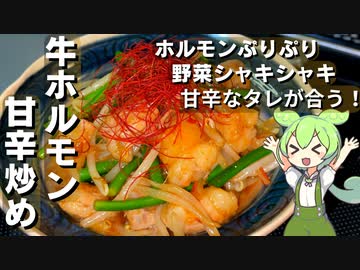 【タレがポイント】牛ホルモンの甘辛炒め作ってみた【今日のおつまみ】