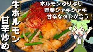 【タレがポイント】牛ホルモンの甘辛炒め作ってみた【今日のおつまみ】