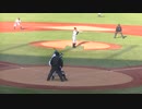 4番　清野 零偉くん中飛　本江 奏士くんの場面　牽制でアウトとる藤森 一生くん【NPBジュニアトーナメント 日本ハムジュニア対 読売ジャイアンツジュニア2023年12月27日】
