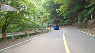 バイク車載　碓氷峠　国道18号　上り　横川駅→軽井沢駅　2画面