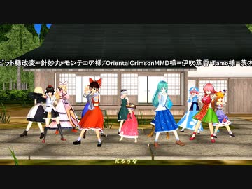 【東方MMD】博麗神社新年動画