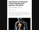 CDCは、ワクチン接種後に心臓病のリスクが13,200%増加することを認めています