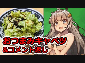 え、超簡単おつまみと共にサクッとコメント返信を！？【塩昆布キャベツ】