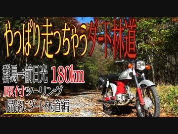 【ななまる日記】原付で行くグルっと一周180キロ足利、栃木市、前日光ツーリング　前日光牧場からの帰路に走るダート林道編