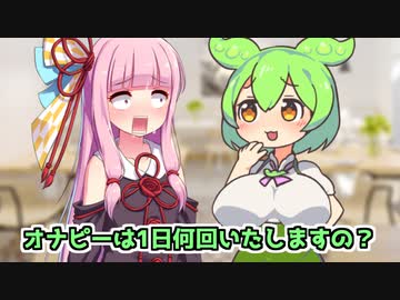下品な女子トークをするお嬢様学校のずんだもん