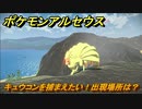 ポケモンアルセウス　キュウコンを捕まえたい！出現場所は？　【Pokémon LEGENDS アルセウス】
