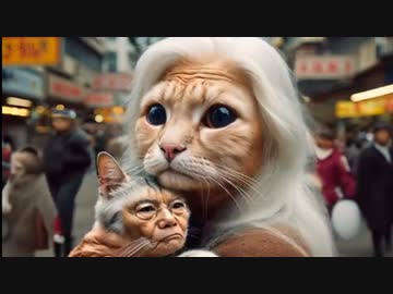 ホモと見るAIが作成した不気味すぎる猫の町